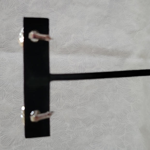 Trifari Silver Knot Clip Earrings - Picture 2 of 4